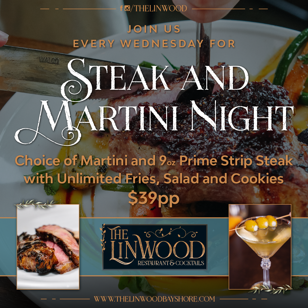 steak and martini night